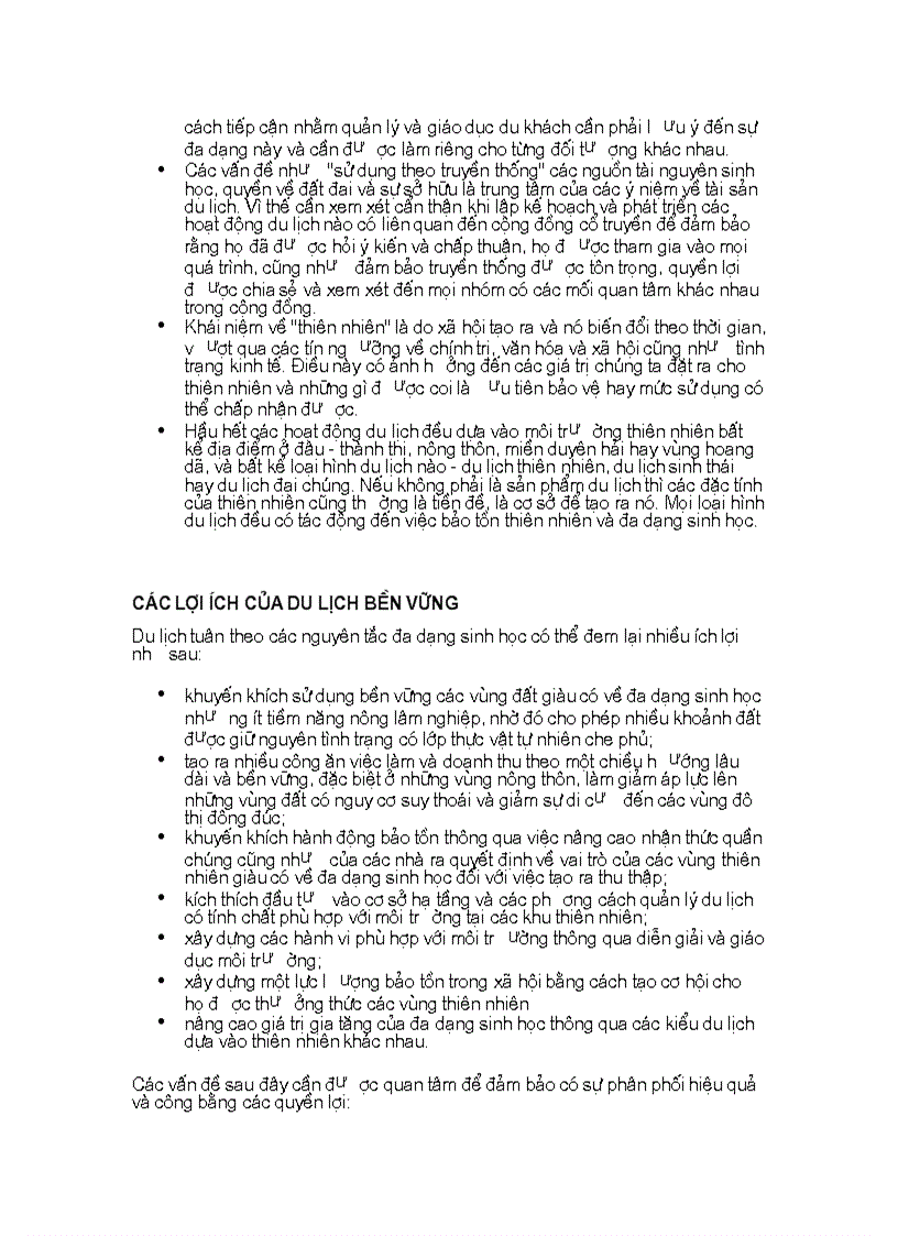 image for page Xây dựng các cách tiếp cận và phương pháp sử dụng bền vững các nguồn tài nguyên sinh học nhìn từ góc độ ngành du lịch