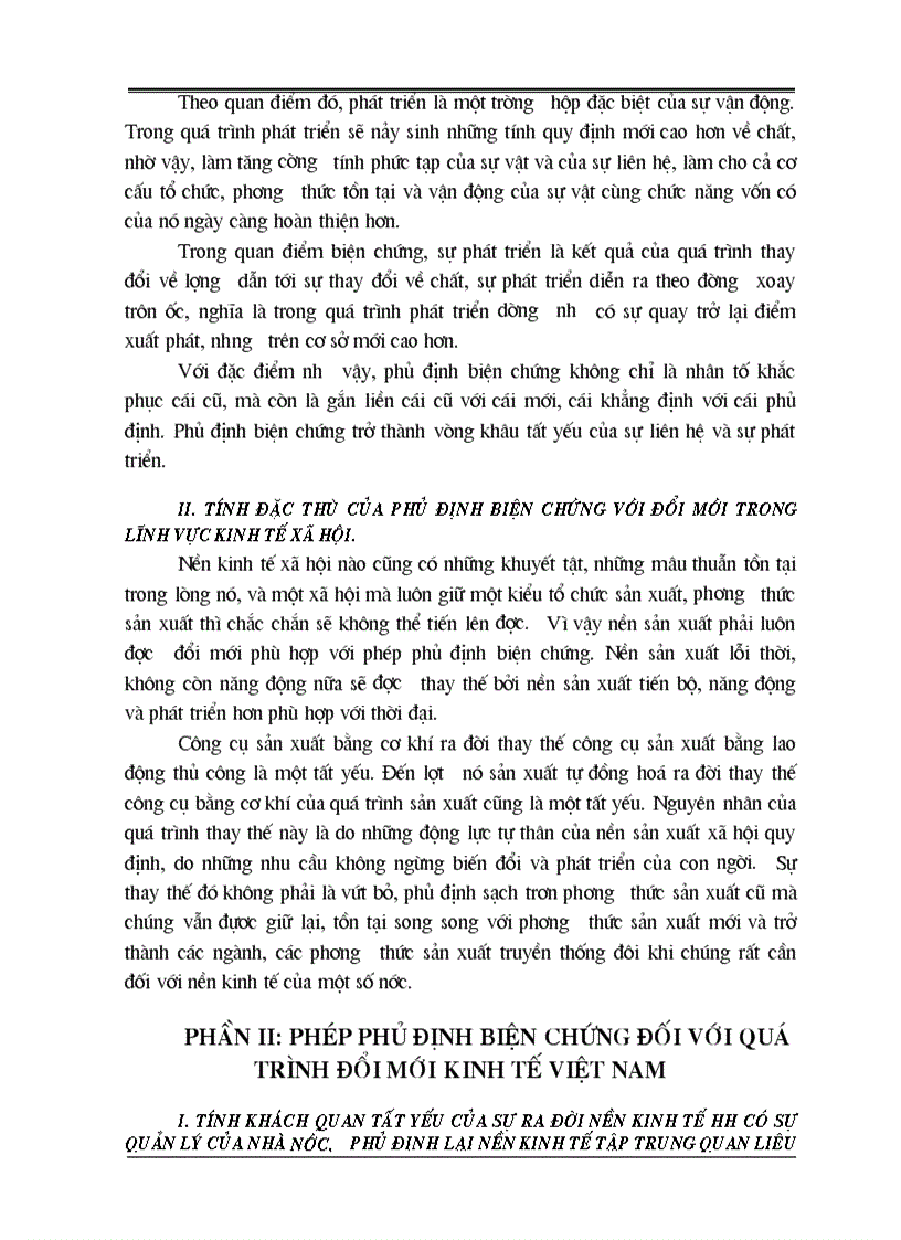 image for page Khái niệm phủ định biện chứng trong triết học Mác LêNin với việc phân tích đổi mới kinh tế ở Việt Nam