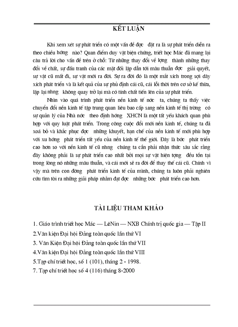 image for page Khái niệm phủ định biện chứng trong triết học Mác LêNin với việc phân tích đổi mới kinh tế ở Việt Nam