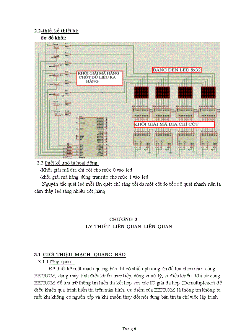 Thiết kế mạch led matrix 8x32 bằng atmega32