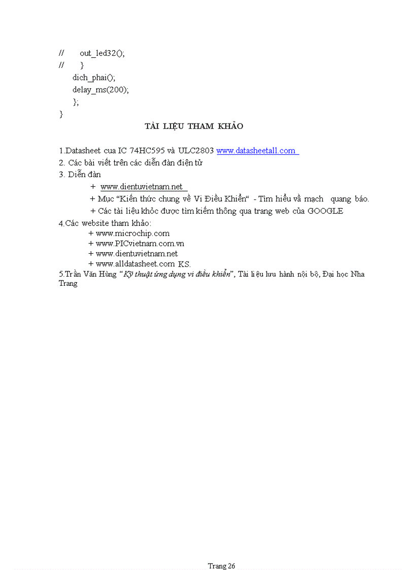 image for page Thiết kế mạch led matrix 8x32 bằng atmega32