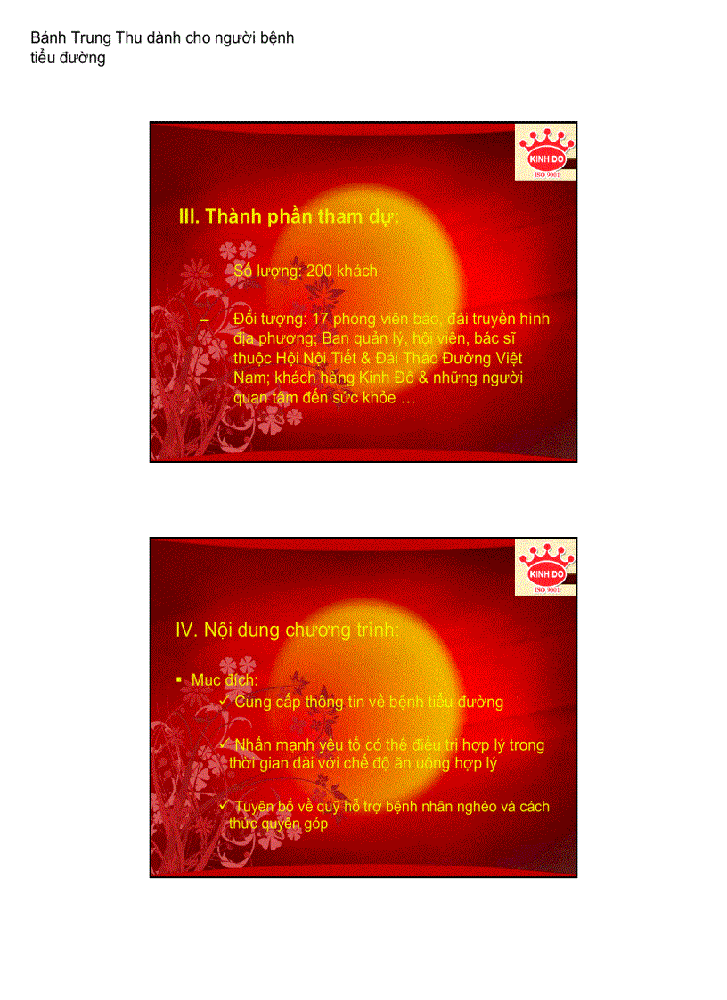 image for page Chiến dịch PR cho sản phẩm Bánh trung thu cho bệnh nhân tiểu đường Kinh Đô