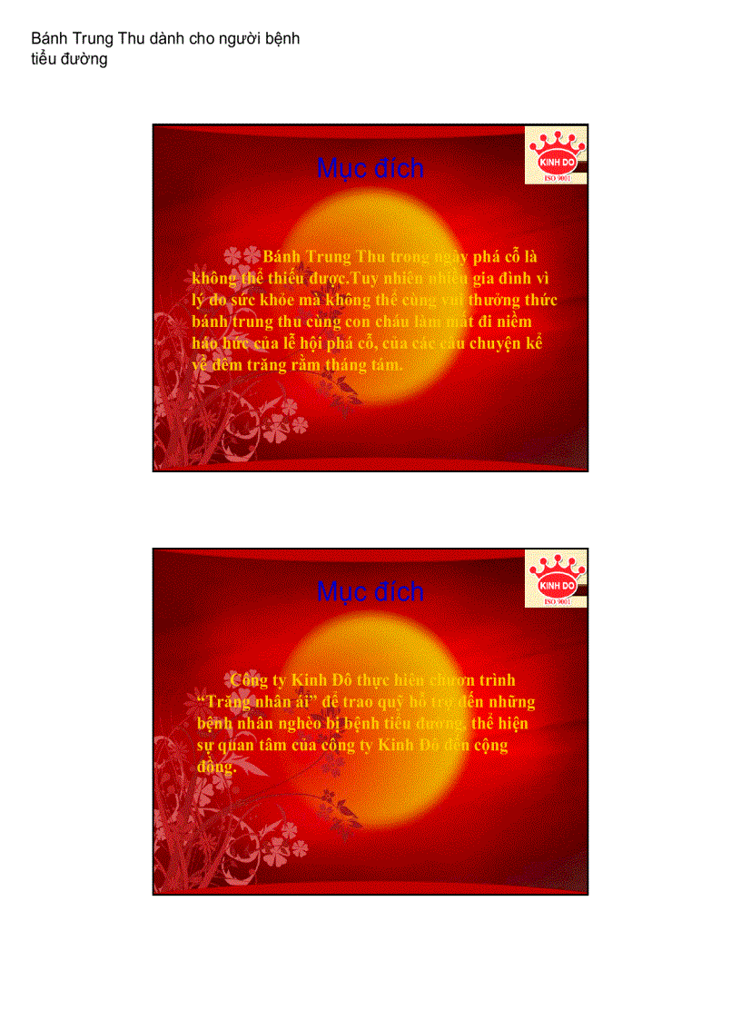 image for page Chiến dịch PR cho sản phẩm Bánh trung thu cho bệnh nhân tiểu đường Kinh Đô