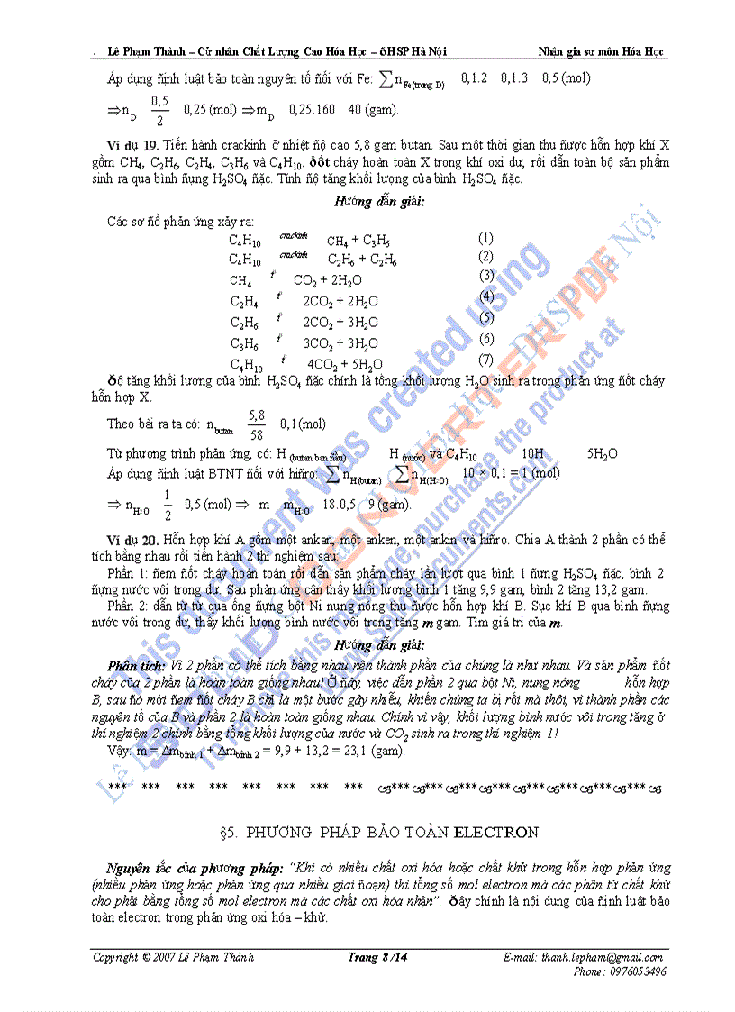 image for page Các phương pháp giúp giải nhanh bài toán hóa học