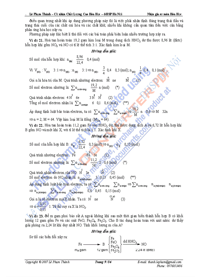 image for page Các phương pháp giúp giải nhanh bài toán hóa học