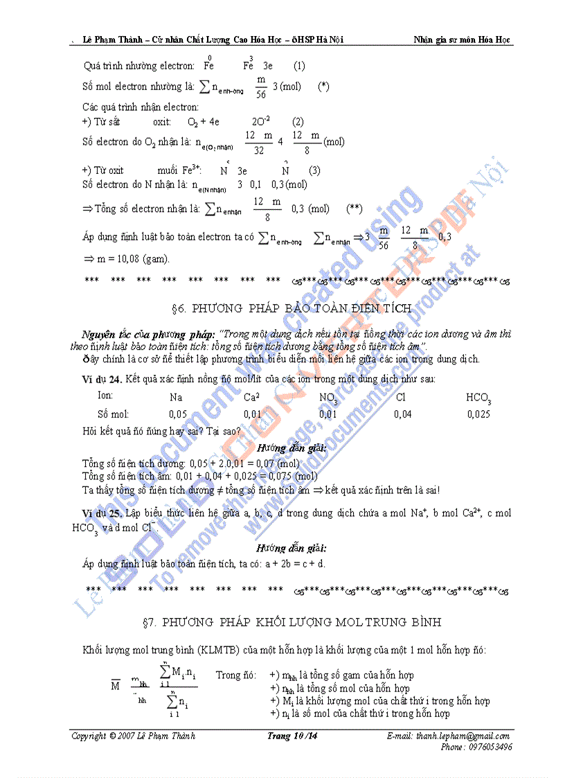 image for page Các phương pháp giúp giải nhanh bài toán hóa học