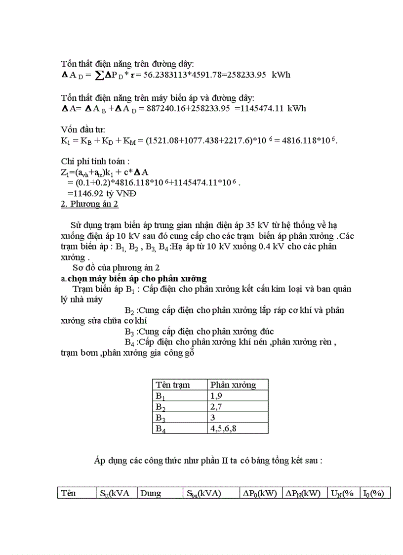 image for page Thiết kế đồ án môn học Thiết kế hệ thống cung cấp điện cho nhà máy chế tạo máy bay
