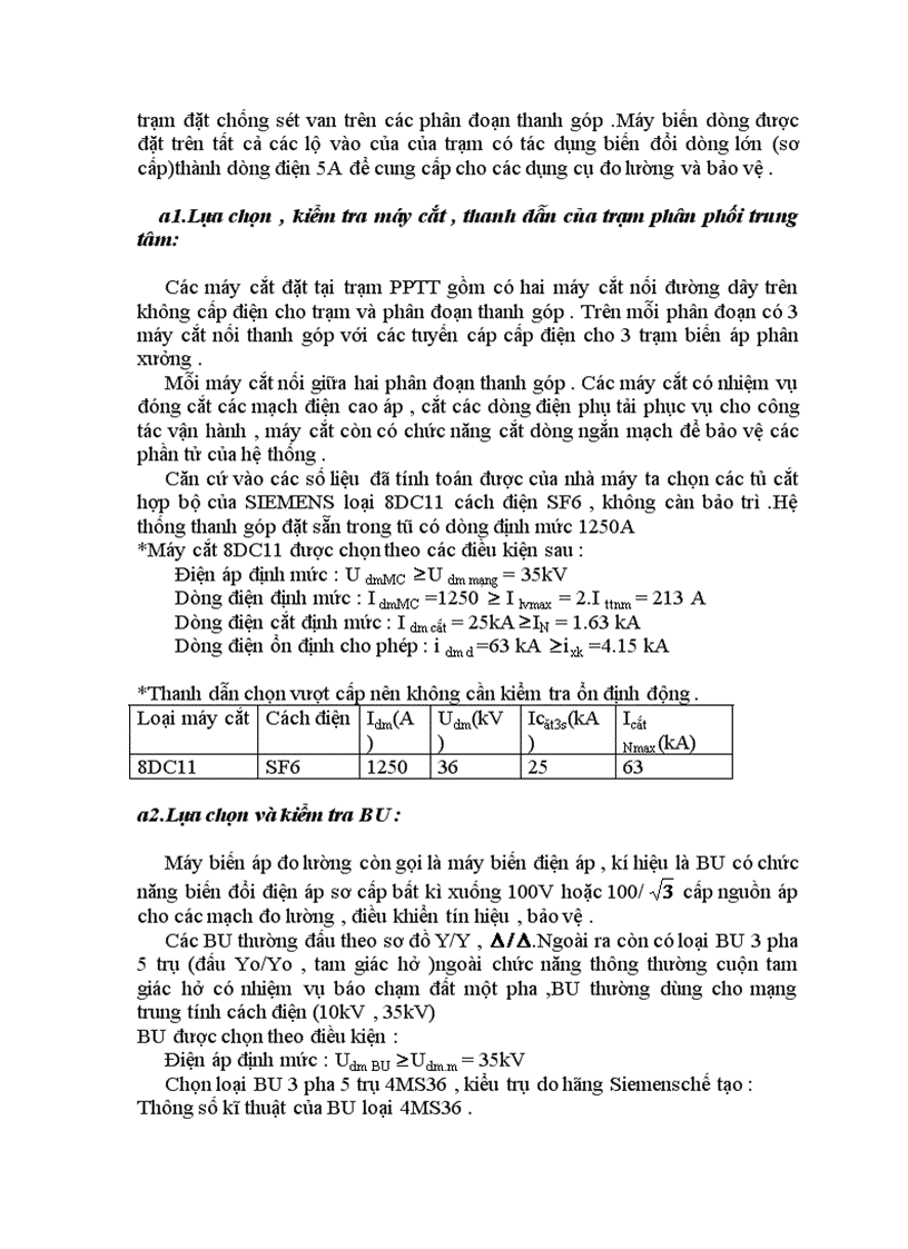 image for page Thiết kế đồ án môn học Thiết kế hệ thống cung cấp điện cho nhà máy chế tạo máy bay