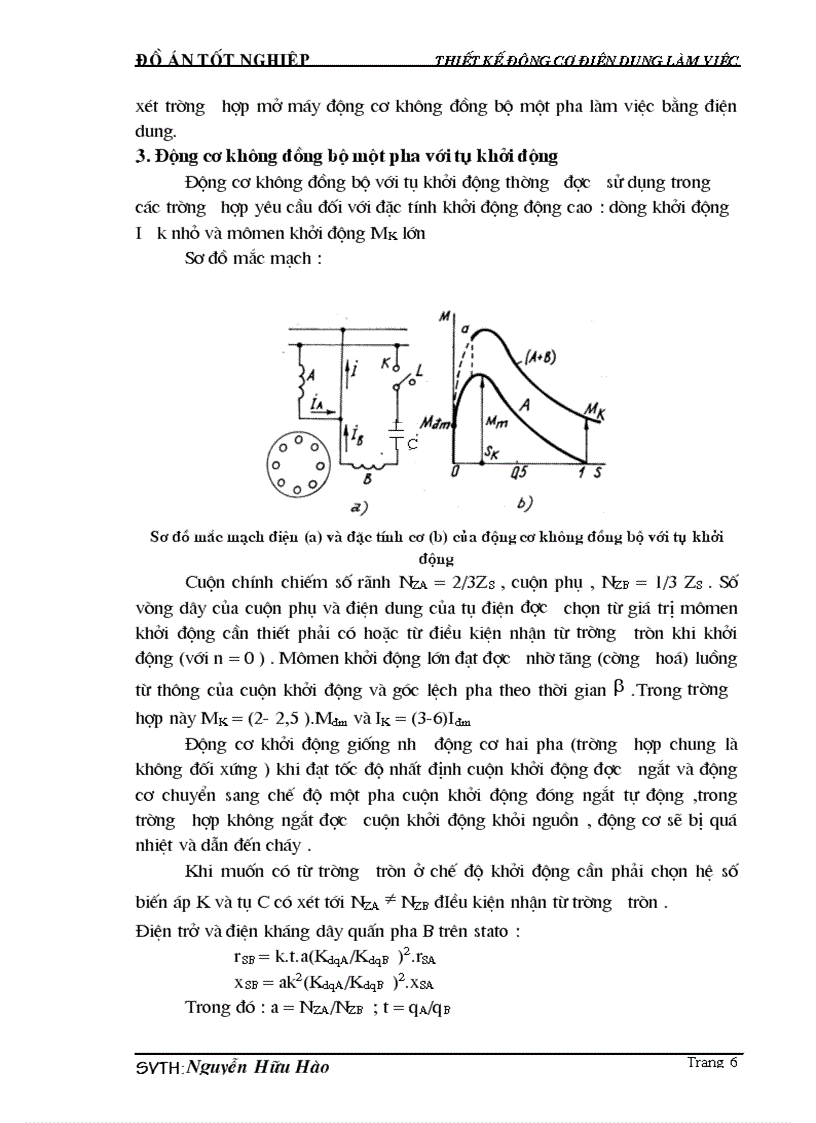 image for page Đồ án thiết kế tính toán động cơ một pha điện dung