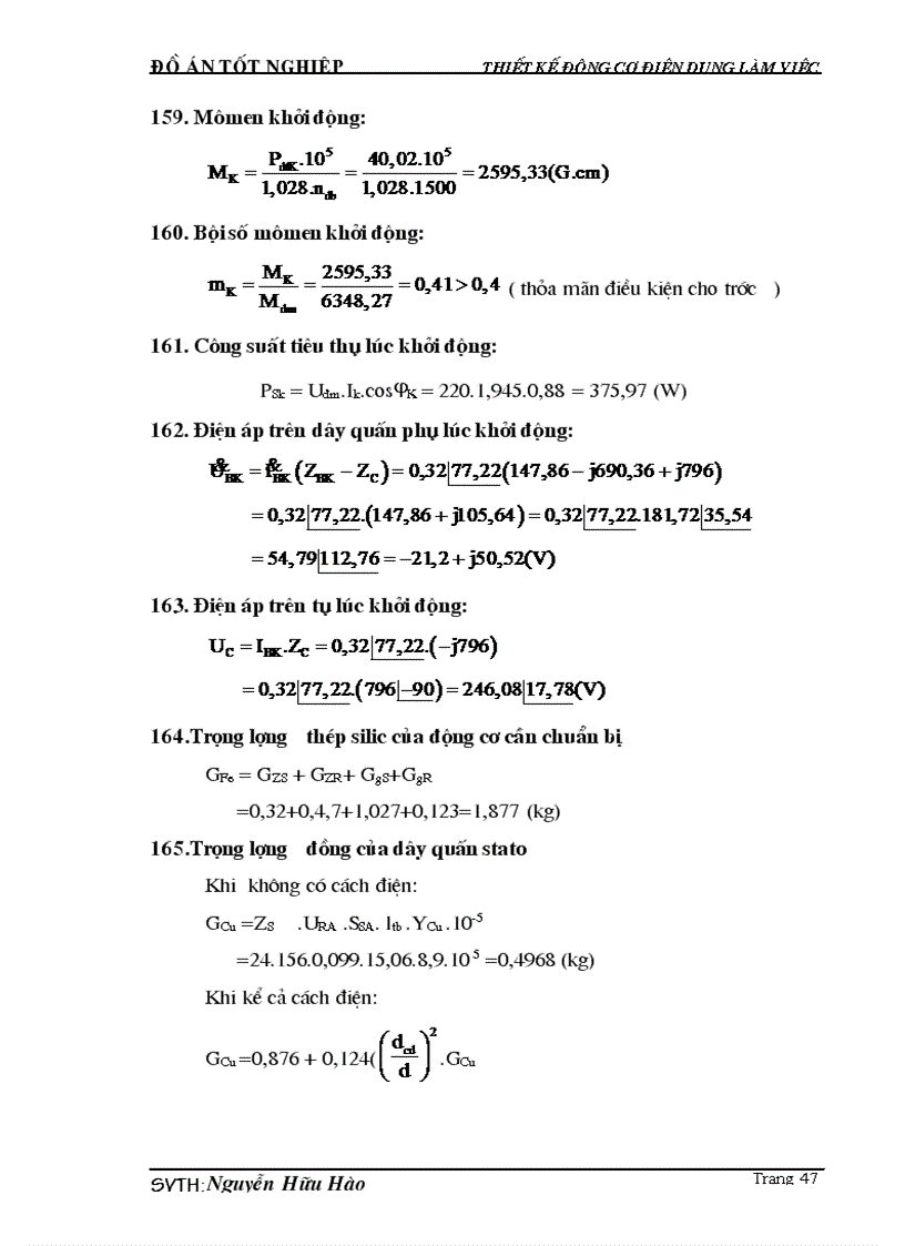 image for page Đồ án thiết kế tính toán động cơ một pha điện dung