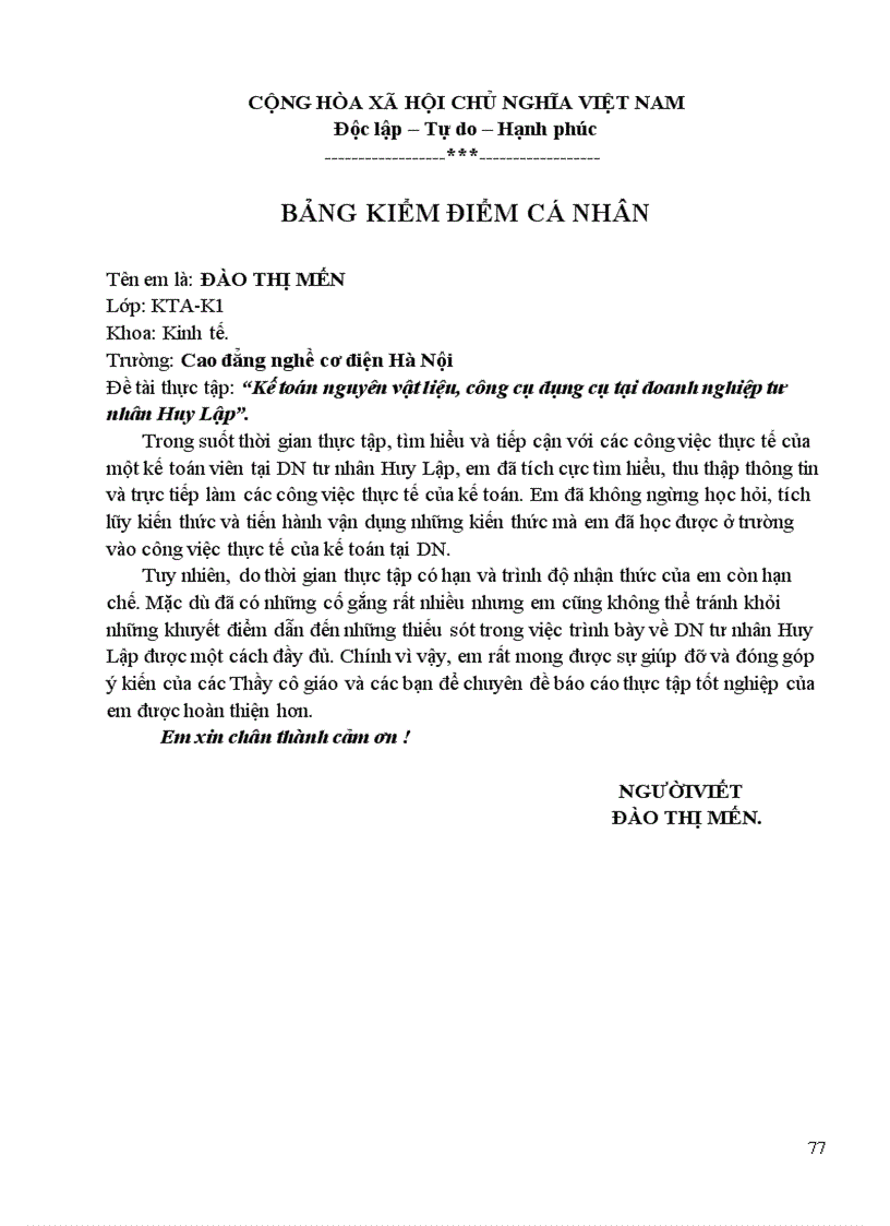 image for page Thực tập kế toán nguyên vật liệu công cụ dụng cụ trong doanh nghiệp xây dựng