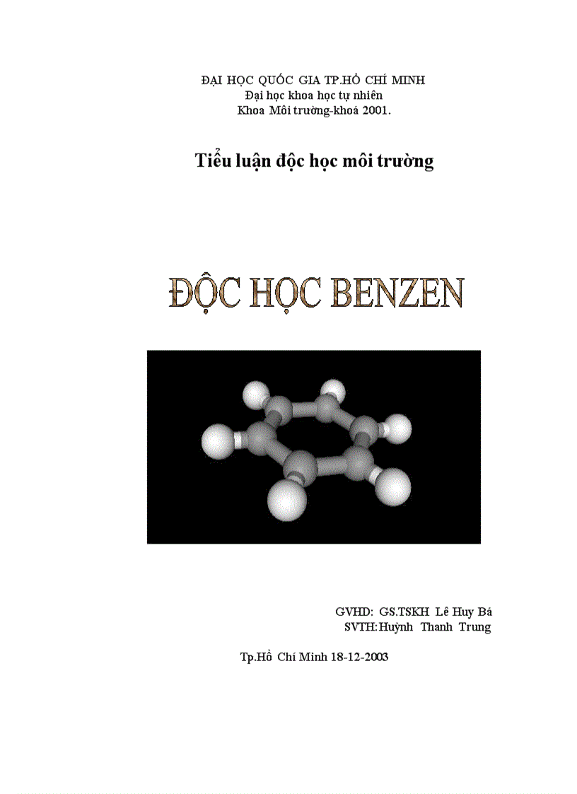 image for page Độc học benzen