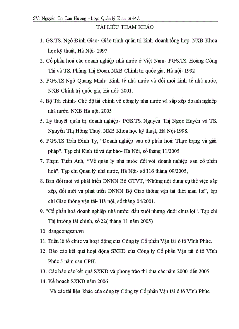 image for page Một số giải pháp nhằm góp phần nâng cao hiệu quả hoạt động sản xuất kinh doanh của Công ty Cổ phần Vận tải ô tô Vĩnh Phúc giai đoạn hậu cổ phần hoá