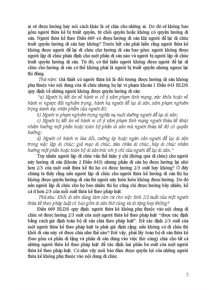 image for page Người thừa kế không phụ thuộc vào nội dung của di chúc Một số vấn đề lý luận và thực tiễn