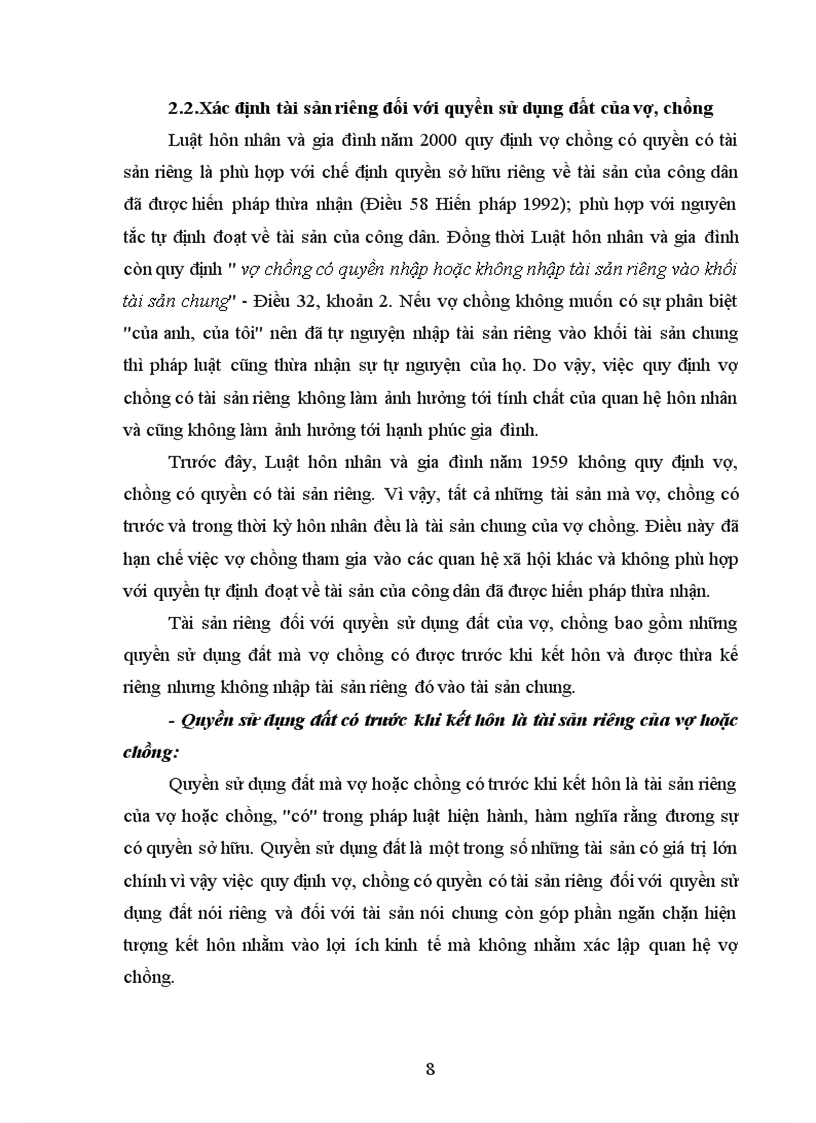 image for page Xác định tài sản chung tài sản riêng đối với quyền sử dụng đất của vợ chồng