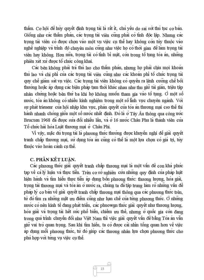 image for page Khái quát về các phương thức giải quyết tranh chấp thương mại theo quy định của pháp luật hiện hành