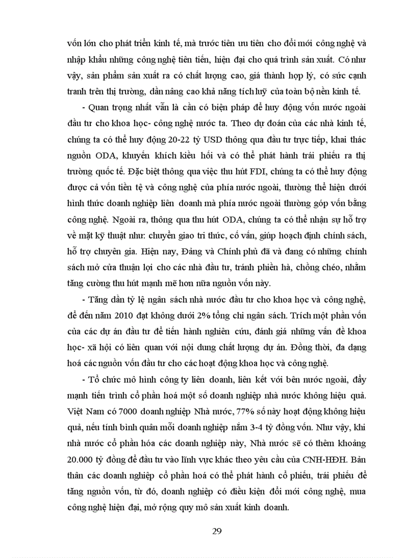 image for page Vai trò của khoa học công nghệ trong tiến trình công nghiệp hóa hiện đại hóa ở việt nam