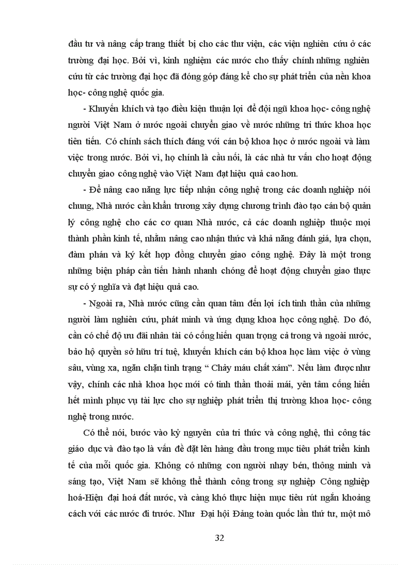 image for page Vai trò của khoa học công nghệ trong tiến trình công nghiệp hóa hiện đại hóa ở việt nam