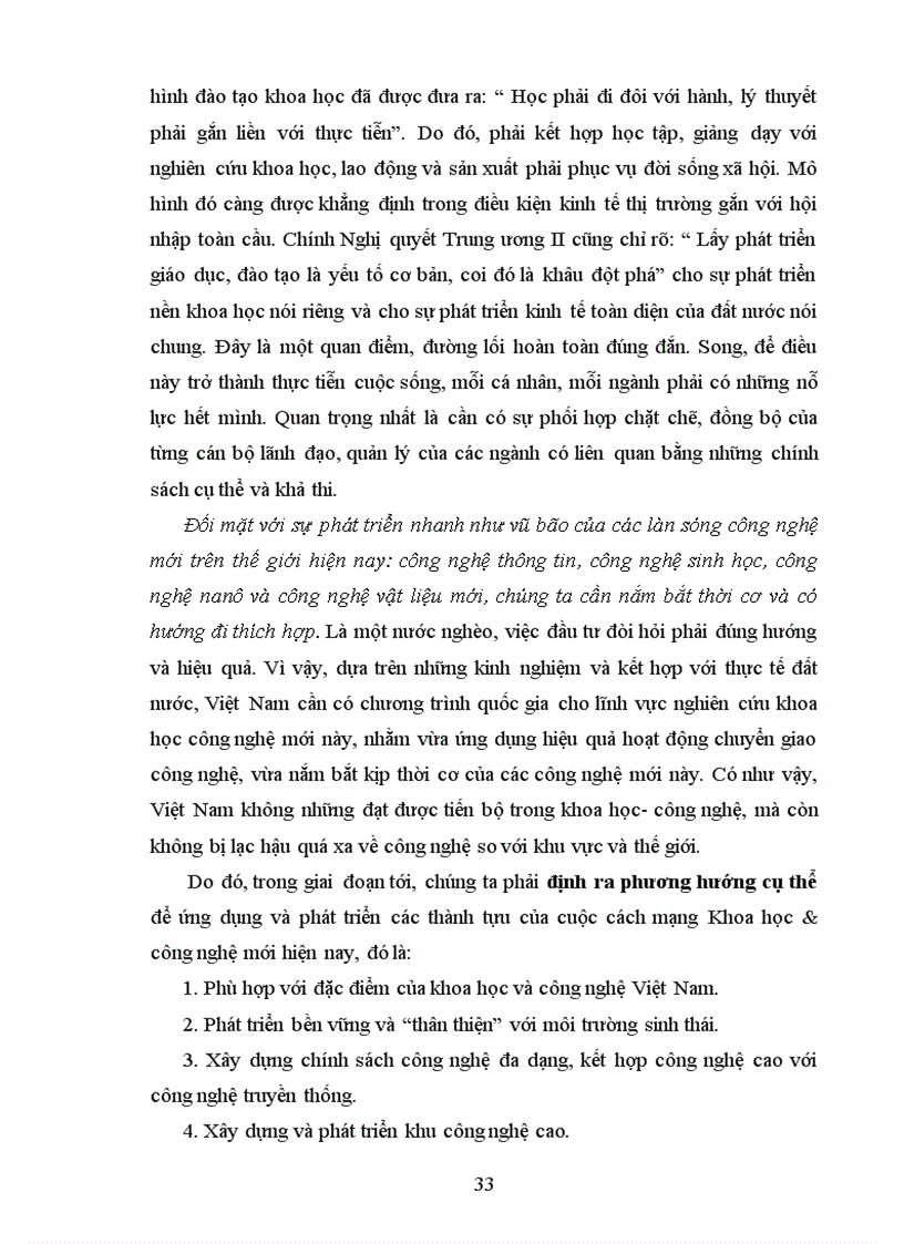image for page Vai trò của khoa học công nghệ trong tiến trình công nghiệp hóa hiện đại hóa ở việt nam