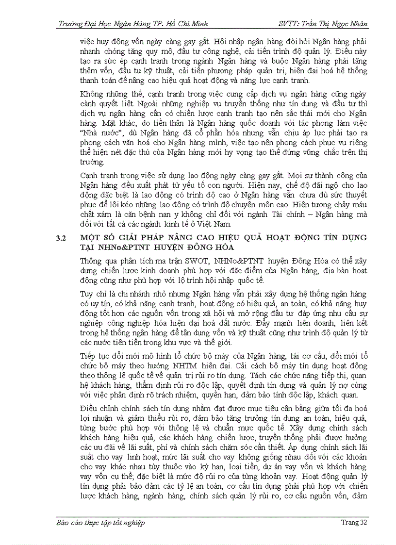 image for page Phân tích hoạt động Tín dụng tại Ngân hàng Nông nghiệp và Phát triển Nông thôn huyện Đông Hòa