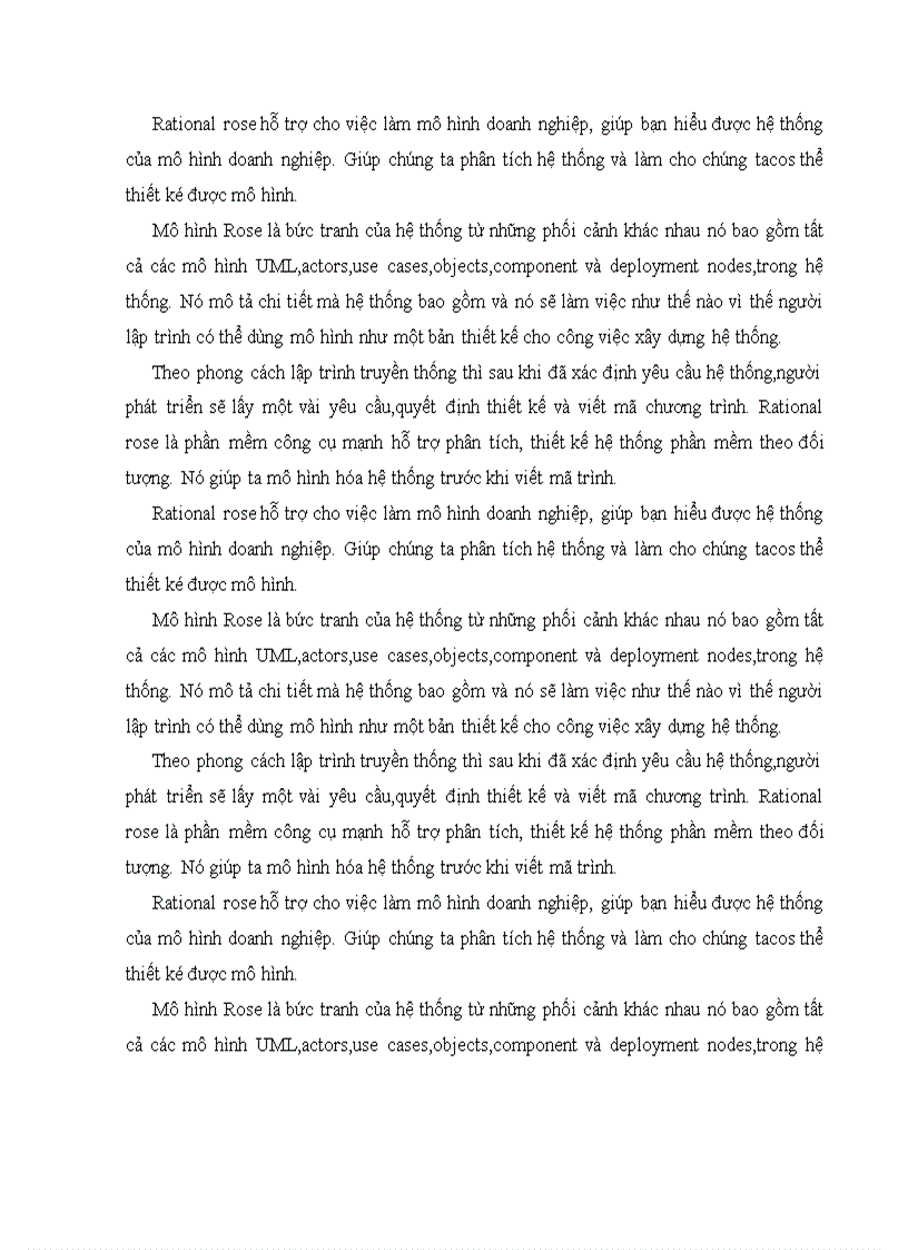 Tìm hiểu về rational rose và các tính năng