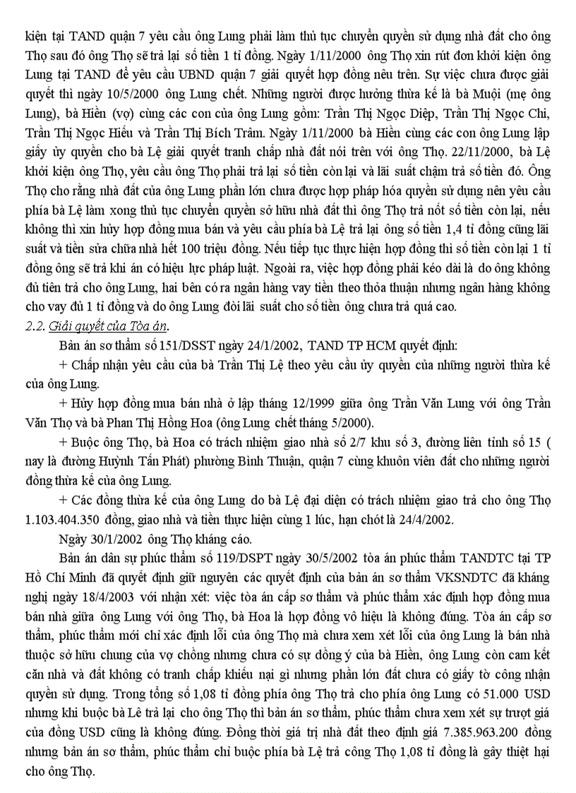 image for page Tìm hiểu ba vụ việc có tranh chấp về hợp đồng mua bán nhà ở