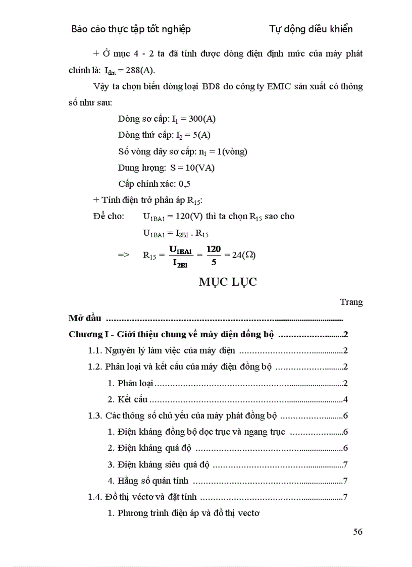 image for page Hệ thống tự kích và tự ổn định điện áp của máy phát điện