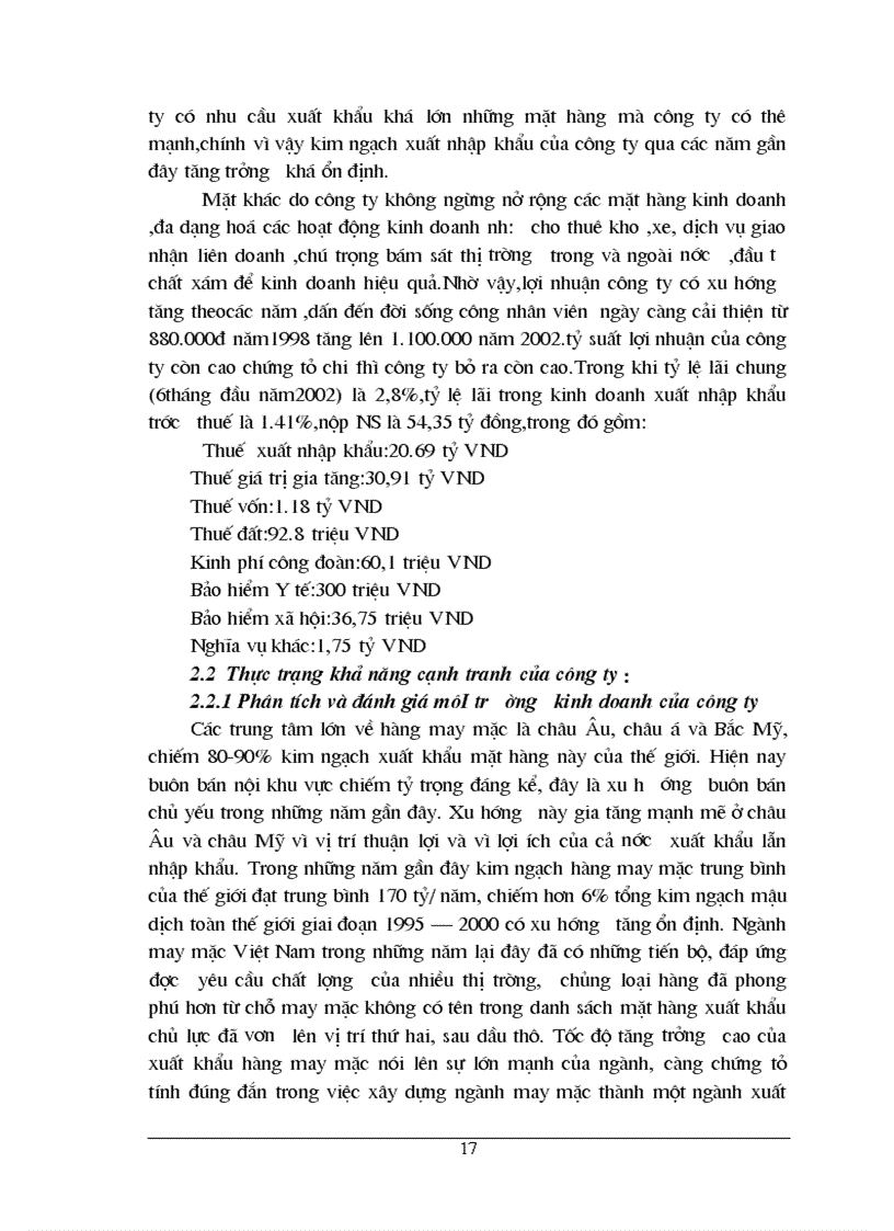 image for page Những giải pháp nâng cao khả năng cạnh tranh của một số mặt hàng xuất khẩu chủ yếu ở Công ty TNHH Trần Hiếu