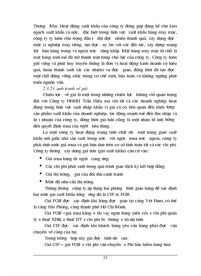 image for page Những giải pháp nâng cao khả năng cạnh tranh của một số mặt hàng xuất khẩu chủ yếu ở Công ty TNHH Trần Hiếu