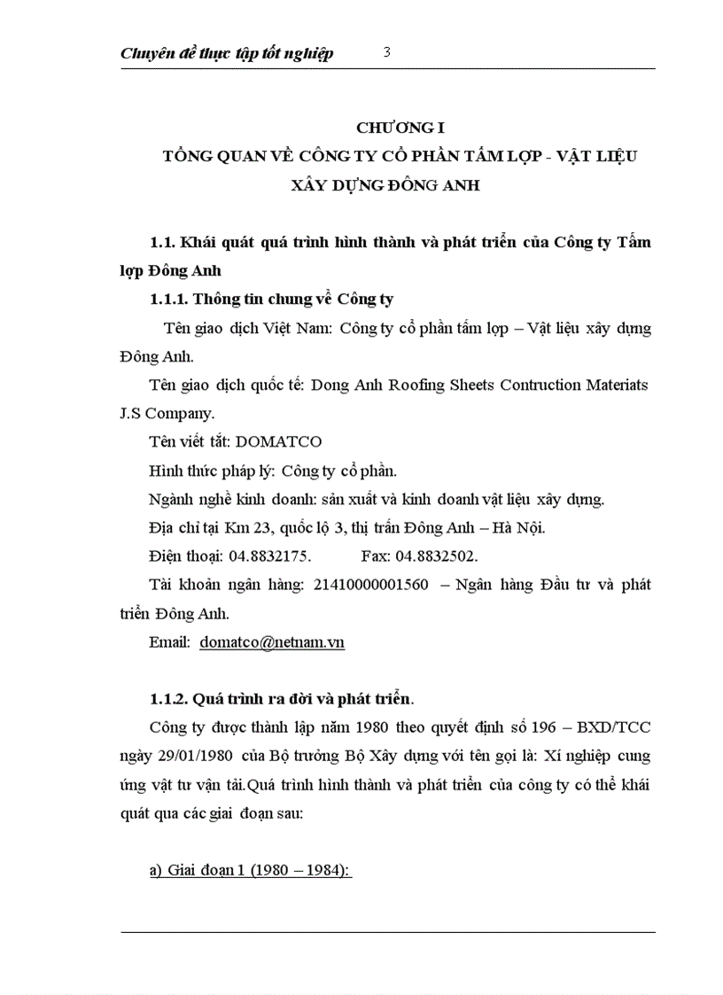 image for page Hoàn thiện công tác lập kế hoạch chiến lược tại Công ty cổ phần Tấm lợp Đông Anh