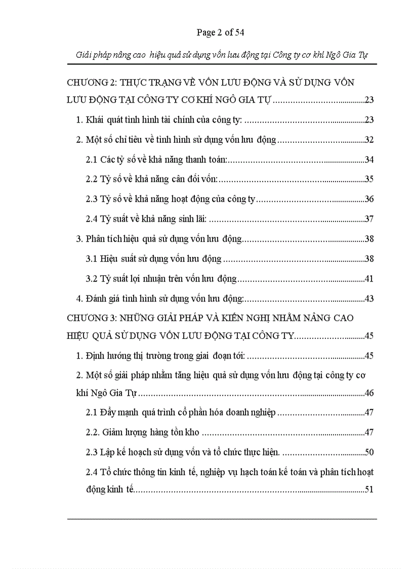 image for page Giải pháp nâng cao hiệu quả sử dụng vốn lưu động tại công ty cơ khí Ngô Gia Tự