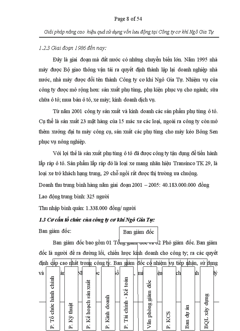 image for page Giải pháp nâng cao hiệu quả sử dụng vốn lưu động tại công ty cơ khí Ngô Gia Tự