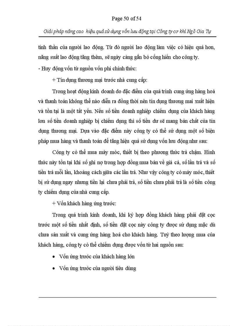 image for page Giải pháp nâng cao hiệu quả sử dụng vốn lưu động tại công ty cơ khí Ngô Gia Tự