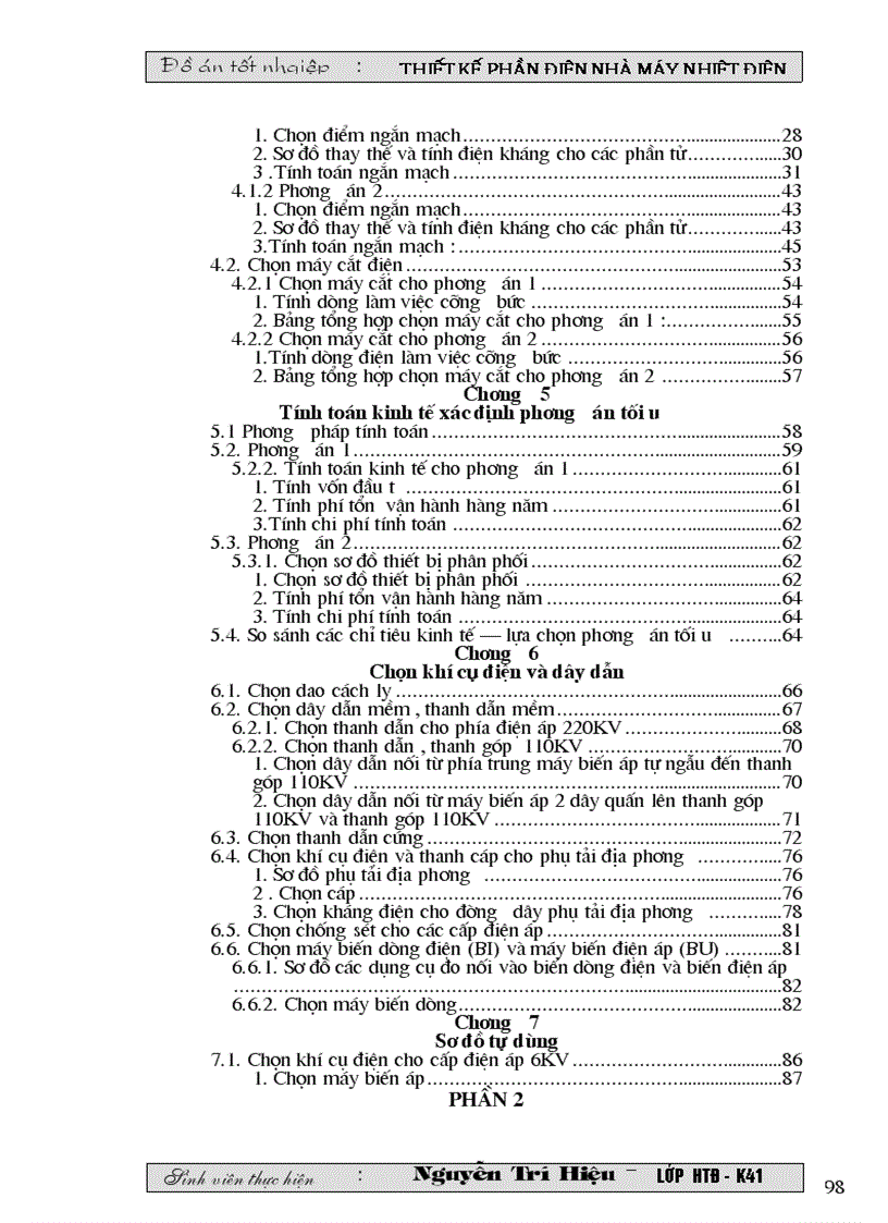 image for page THIẾT KẾ NHÀ MÁY NHIỆT ĐIỆN NGƯNG HƠI công suất 400mw