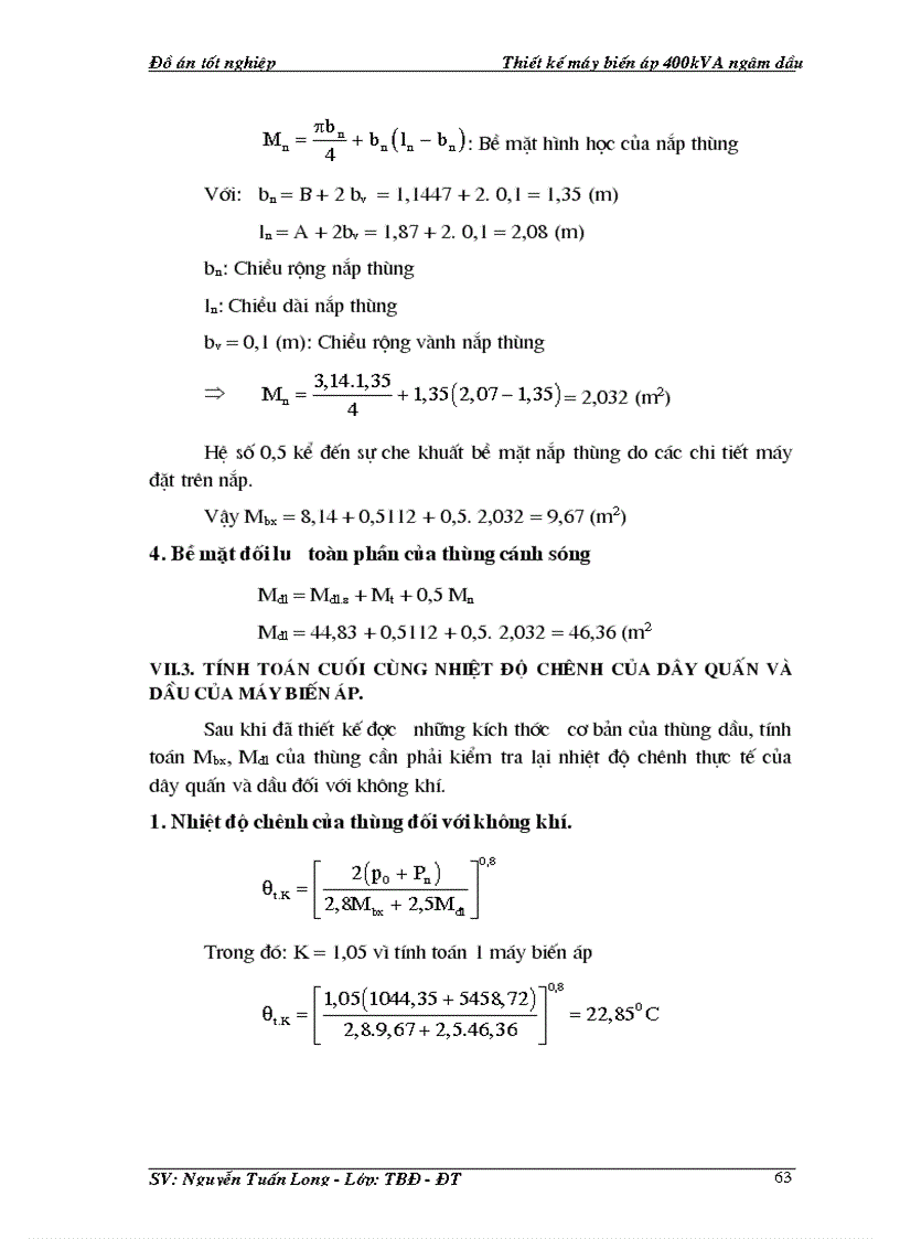 image for page Thiết kế máy biến áp 400kVA ngâm dầu