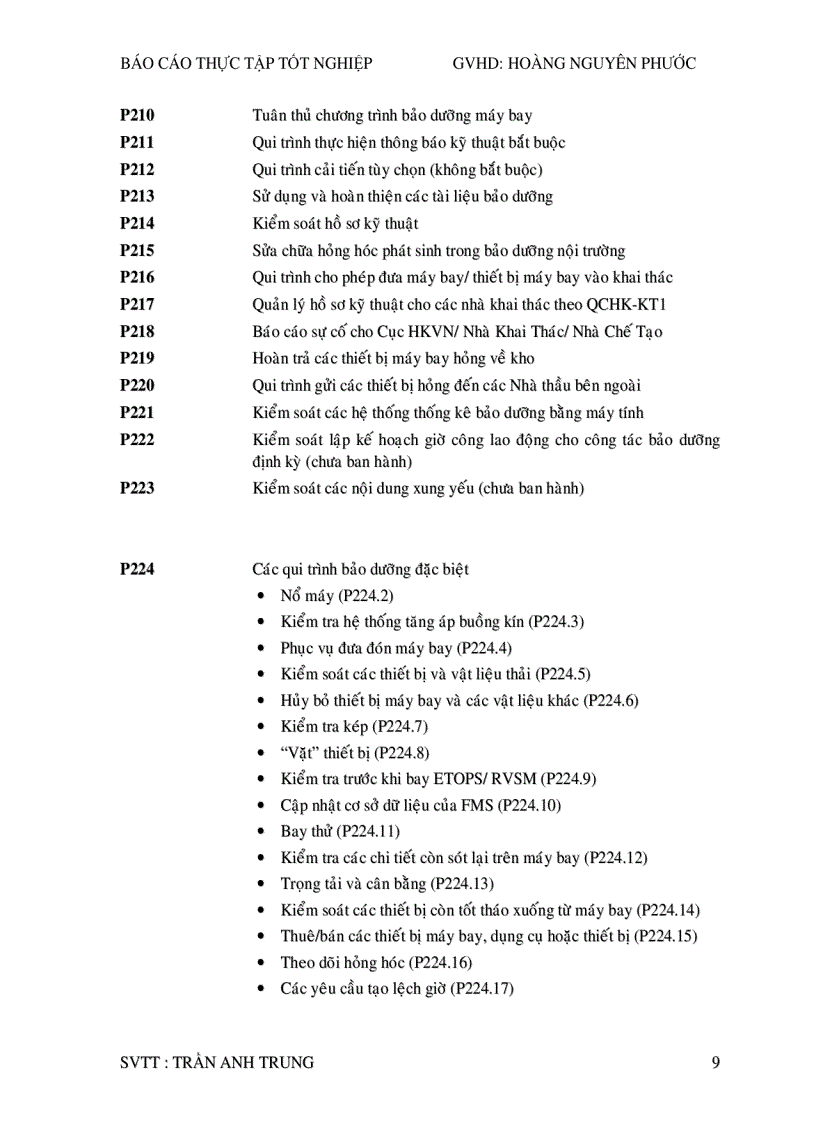 image for page Quy trình bảo dưỡng và sữa chữa máy bay công ty TNHH Một Thành Viên Kỹ Thuật Máy Bay VAECO