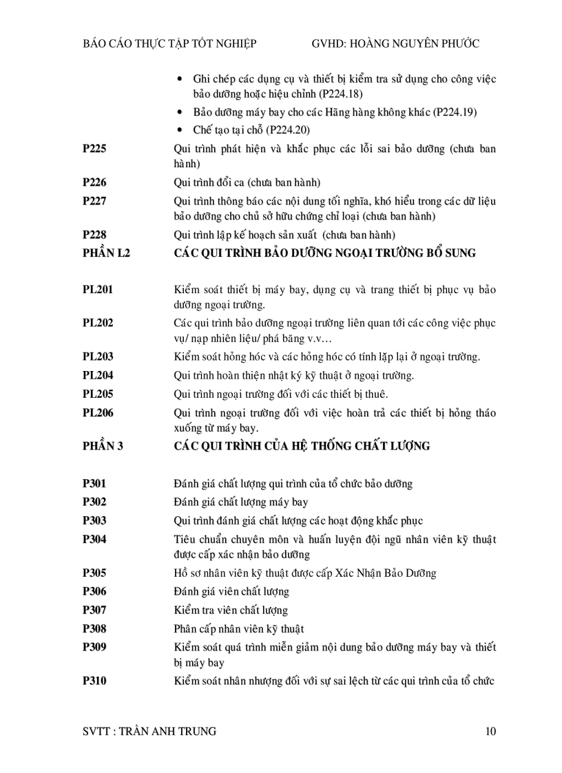 image for page Quy trình bảo dưỡng và sữa chữa máy bay công ty TNHH Một Thành Viên Kỹ Thuật Máy Bay VAECO