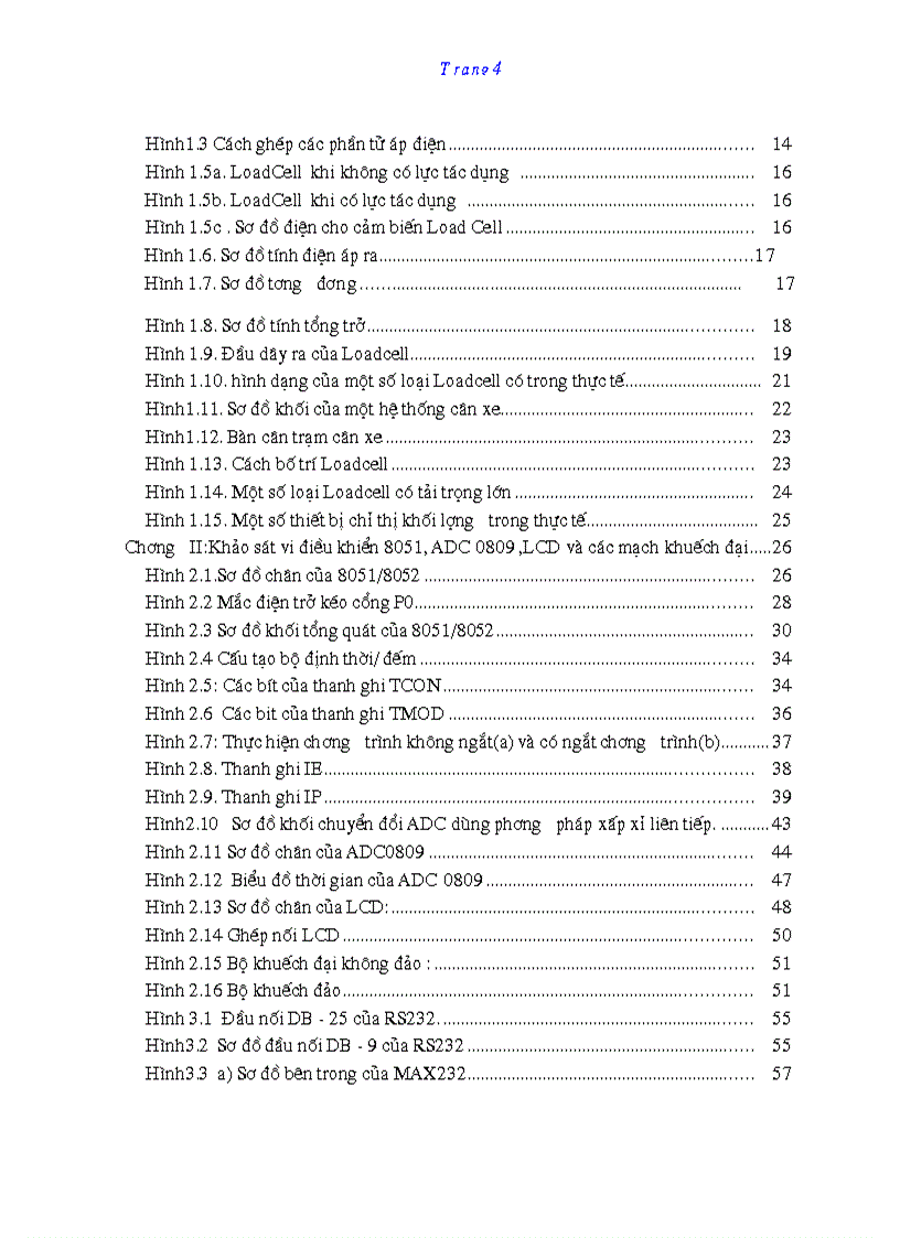 image for page Thiết kế và thi công mạch cân điện tử sử dụng 89C5
