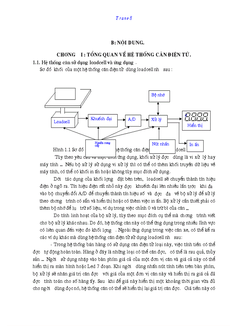 image for page Thiết kế và thi công mạch cân điện tử sử dụng 89C5