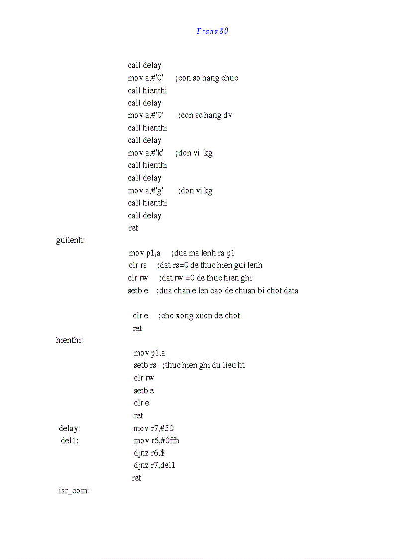 image for page Thiết kế và thi công mạch cân điện tử sử dụng 89C5