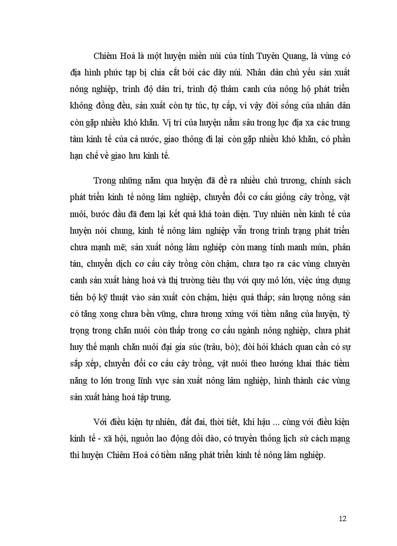image for page Thực trạng và những giải pháp thực hiện việc chuyển đổi cơ cấu giống cây trồng vật nuôi và phát triển kinh tế trên địa bàn huyện Chiêm Hoá