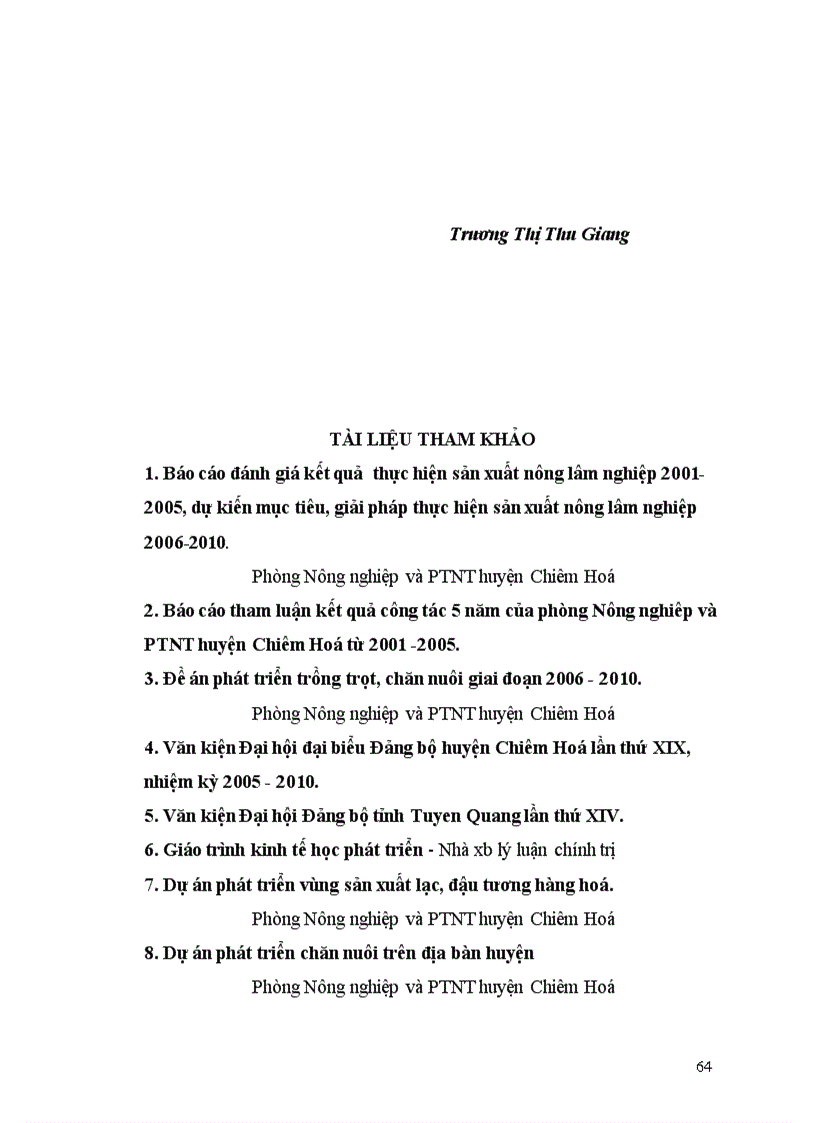 image for page Thực trạng và những giải pháp thực hiện việc chuyển đổi cơ cấu giống cây trồng vật nuôi và phát triển kinh tế trên địa bàn huyện Chiêm Hoá