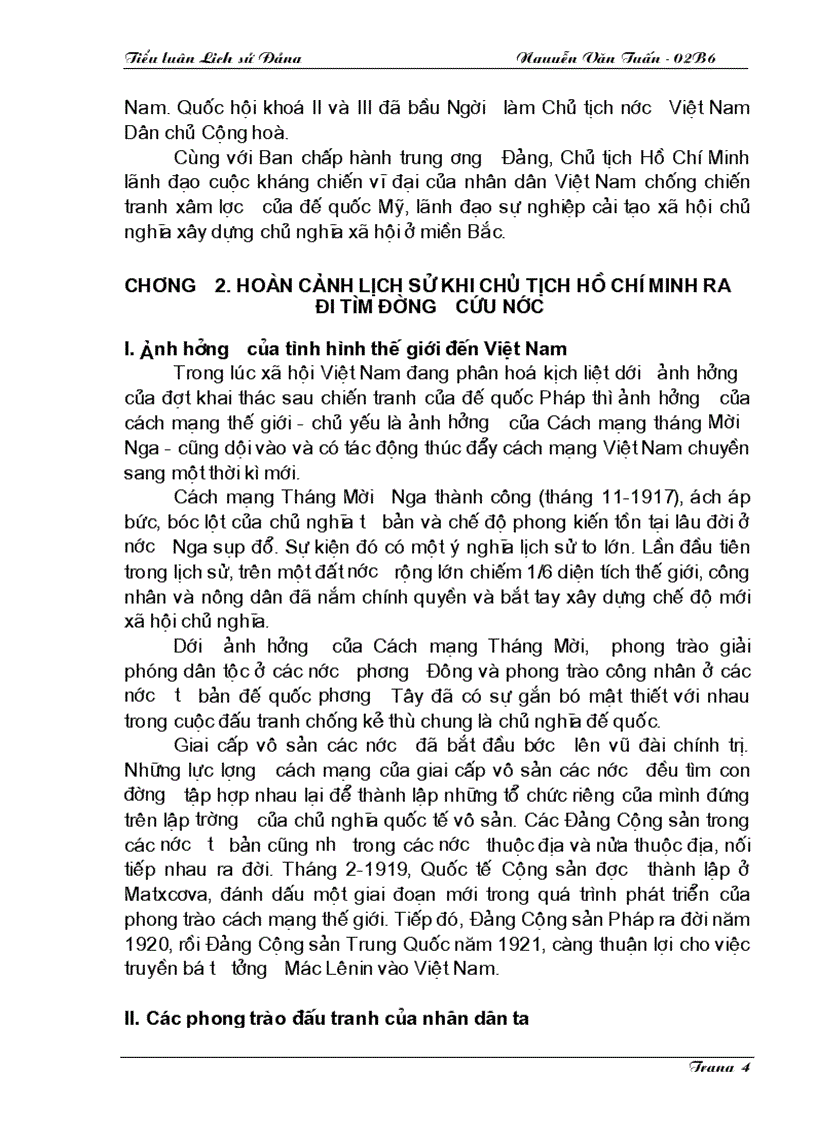 image for page Vai trò của chủ tịch hồ chí minh trong việc thành lập đảng cộng sản Việt Nam