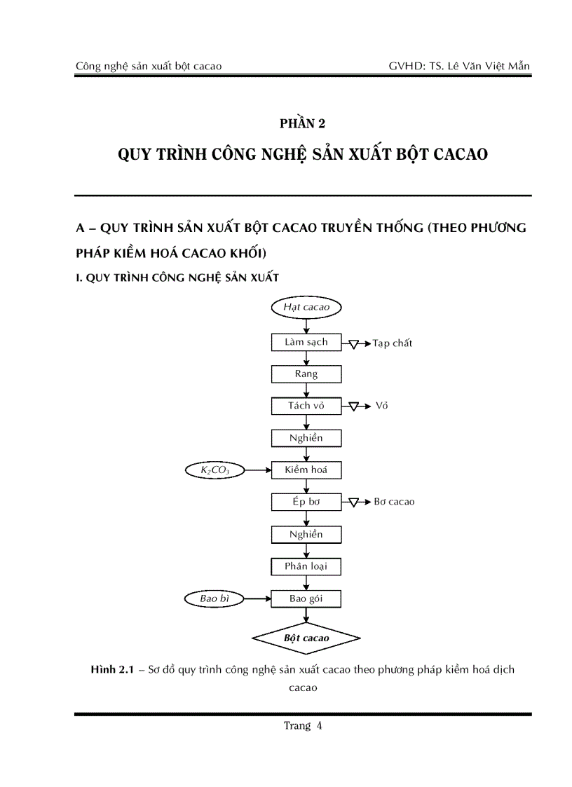image for page Công nghệ sản xuất bột ca cao gồm file ppt pdf bản vẽ