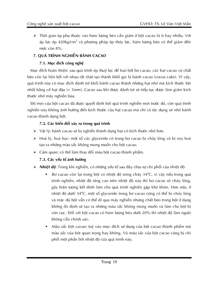 image for page Công nghệ sản xuất bột ca cao gồm file ppt pdf bản vẽ