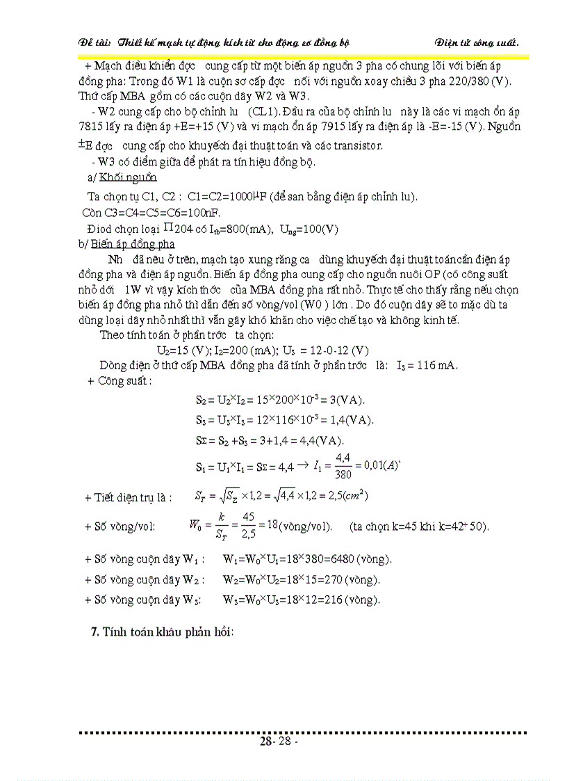 image for page Thiết kế mạch tự động kích từ cho động cơ đồng bộ