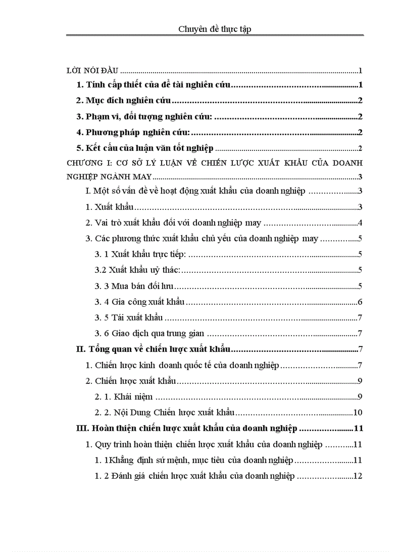 image for page Hoàn thiện chiến lược xuất khẩu tại Xí nghiệp may Xuất khẩu Thanh Trì