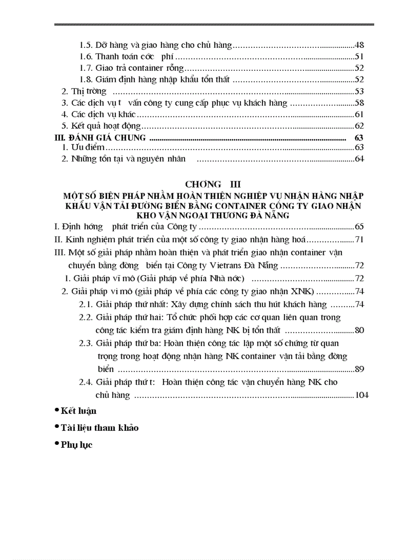 image for page Hoàn thiện nghiệp vụ nhận hàng nhập khẩu vận tải đường biển bằng container tại công ty giao nhận kho vận ngoại thương đà nẵng công ty vietrans đà nẵng