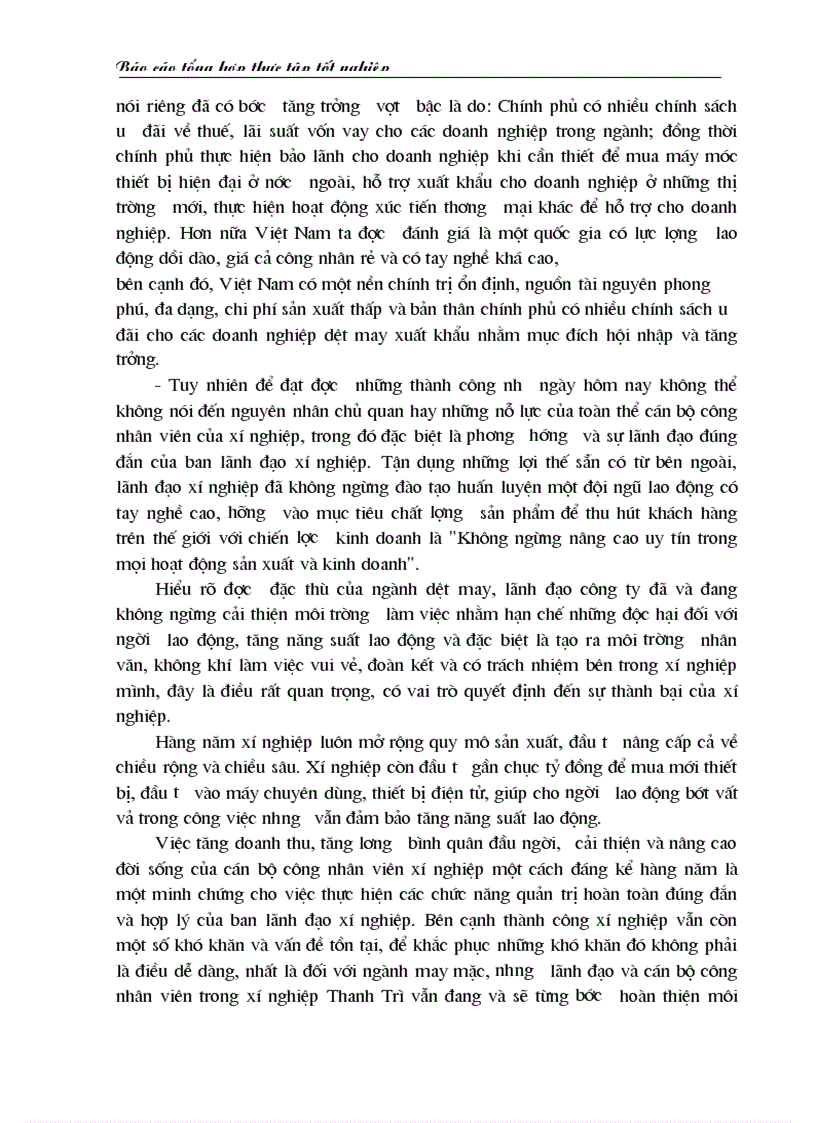 image for page Báo cáo thực tập tại xí nghiệp may xuất khẩu thanh trì