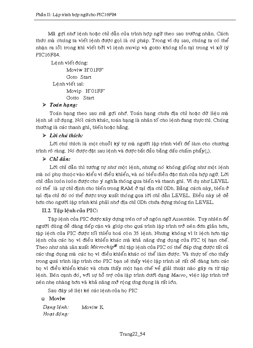 image for page PIC16F84 và một số ứng dụng